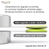 TILUCK measuring cups and magnetic measuring spoons set, stainless steel