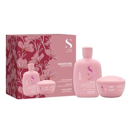 Semi di Lino Duo Set Moisture - Para cabello seco. Nutritive Low Shampoo 250 ml - Shampoo delicado nutritivo & Nutritive Mask 200 ml - Mascarilla nutritiva