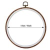 3 Pieces 6 inch Round Embroidery Hoops, Imitated Wood Plastic