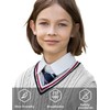 BOBOYOYO - Chaleco unisex de punto trenzado 100% algodón, uniforme
