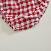Sasaerucure Summer Outfit Clothes Baby Girl Plaid Cherry Sleeveless Tunic