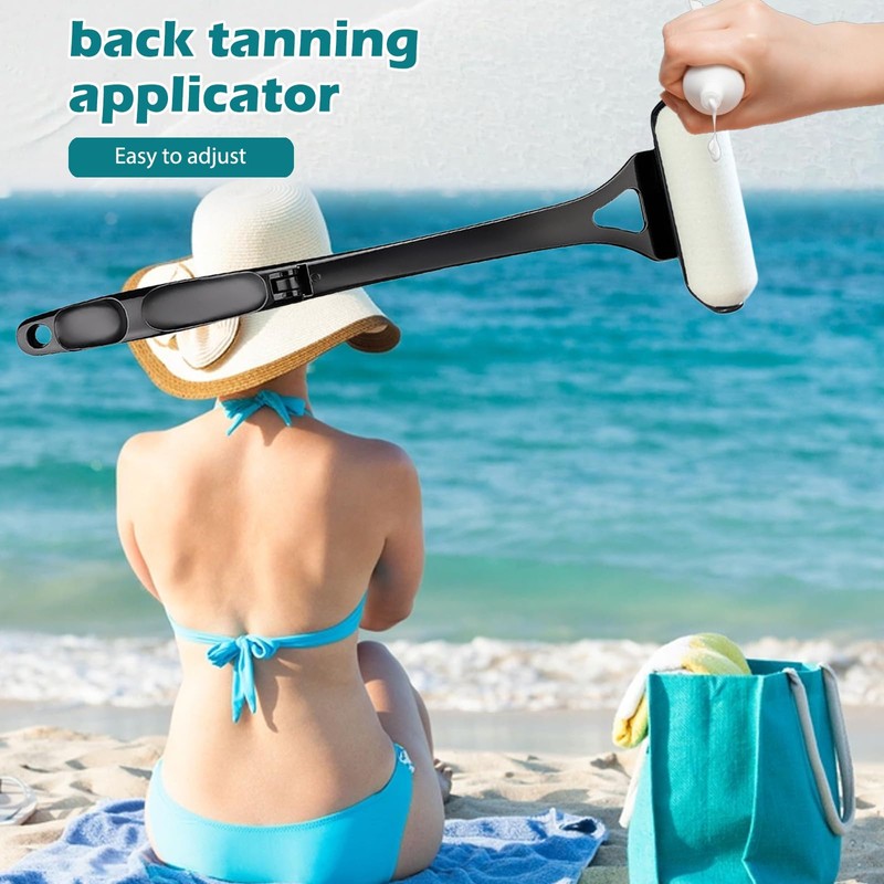 Foldable Lotion Applicator for Back – Sunscreen Roller, Sunblock &