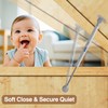 2 Pack Soft Close Toy Box Hinges for Heavy Curved,