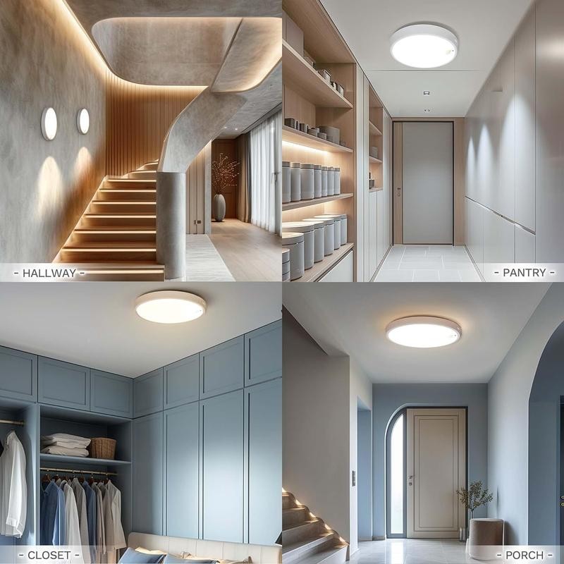 Hokolite 7 Inch Motion Sensor Ceiling Light with Magnetic Base,