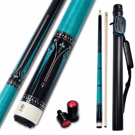 Collapsar Pool Cue with 1X1 Hard Case Low Deflection Technology Billiard Cue Stick Set