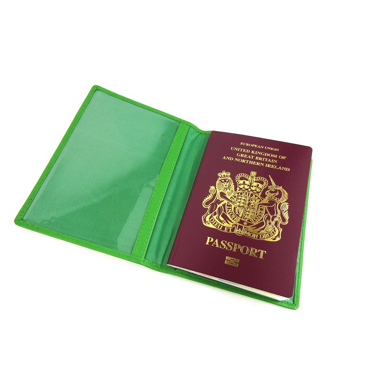 Premium Quality RFID Blocking Passport Case, Green, rfid wallet