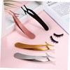 Minkissy Professional Eyelash Tweezers Applicator Metal Lash Tweezers Clips for