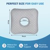 Ear Piercing Pillow with Comfort Hole for Side Sleepers(Light Gray)
