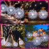 4 Pack Halloween Outdoor Decoration Solar Firework Lights, White