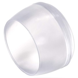 Adsamm® 4 x Chair Leg Caps, Transparent, Diameter 23-24 mm, Round, Protective Caps for Chair Legs, Tube Caps for Round Chair Feet