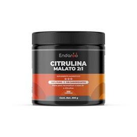 Citrulina Malato en Polvo 300 g | Aminoácido para Rendimiento Deportivo y Resistencia | Apoyo para Energía, Entrenamiento y Recuperación Muscular | Pre-Workout Natural | Sin Aditivos