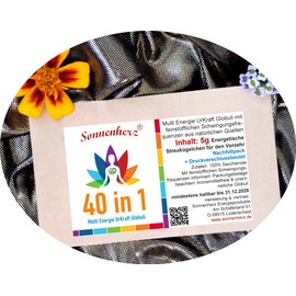 40-in-1 All-in-One Multi-Globules Aid for Stress, Internal Restlessness, Sleep, School, Worries etc. Positive Healing Stone Energy Similar to Bach Flowers