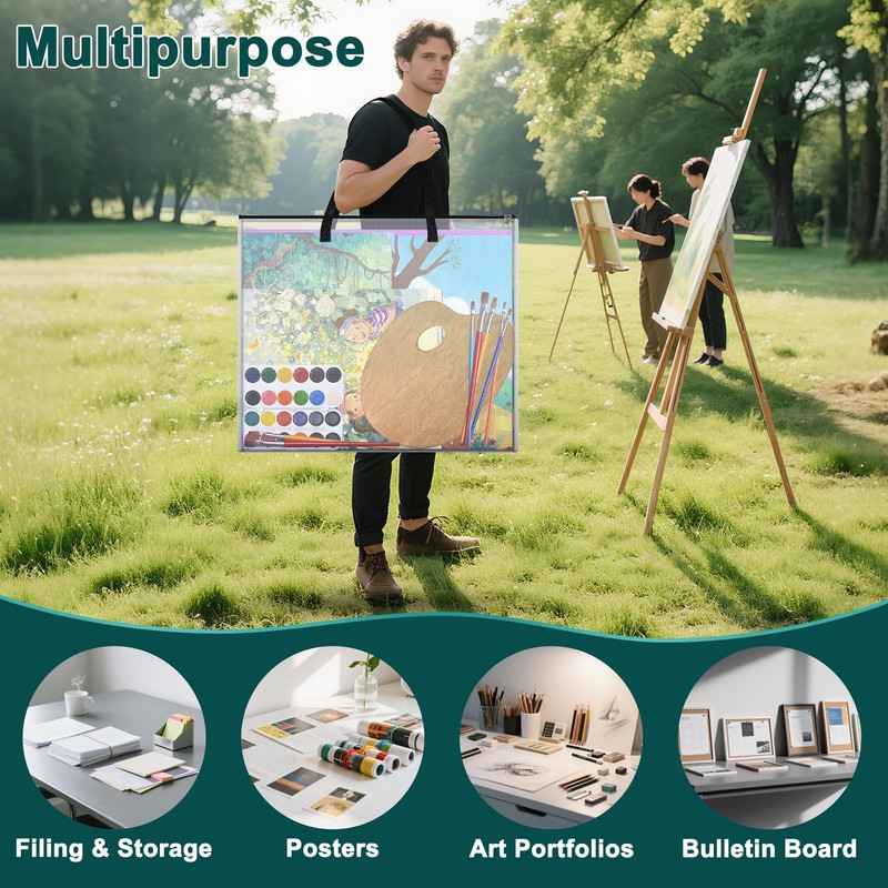 AKAYOK 20x26 inch Art Portfolio Bags, Artwork Storage Case with