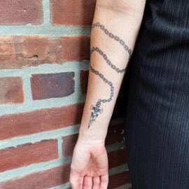 TattooIcon Judgement Chain Tattoo - Kurapika Chain Temporary Tattoo / Anime Cosplay Tattoo