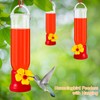 Sunnyray 10 Pack Small Hummingbird Feeder for Outdoors Mini Plastic