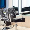 Hoolerry 4 Pcs Salon Chair Cover, Clear Square Chair Protectors,