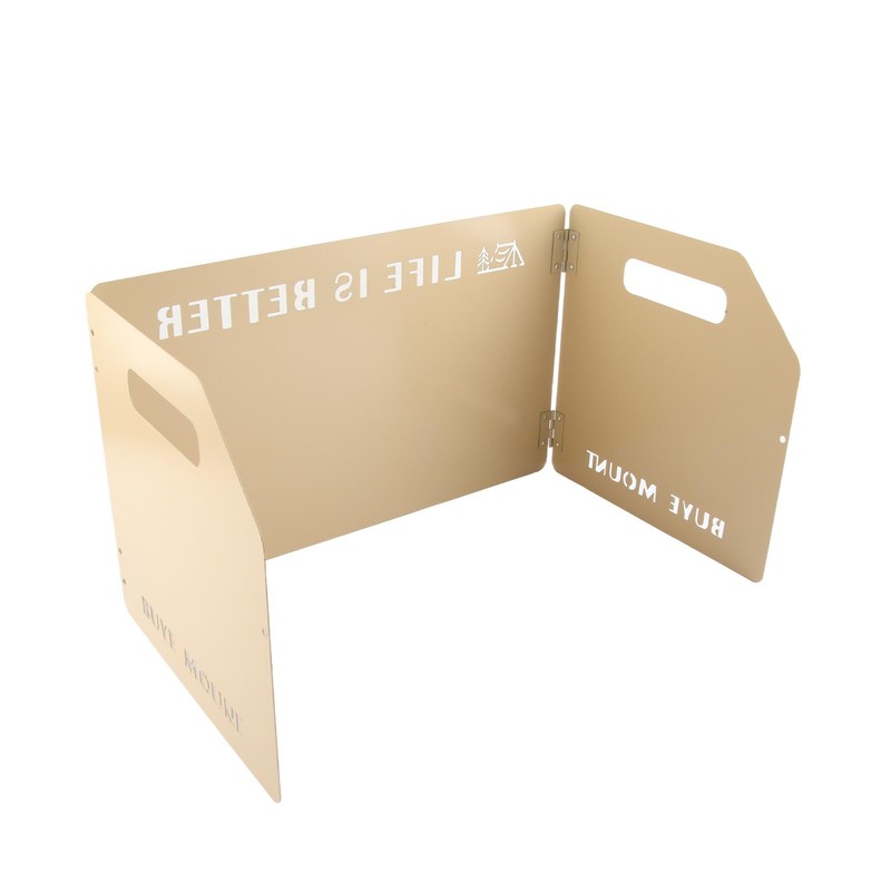 Camping Stove Windscreen, Metal Folding Design Practical Multifunctinal Camping Stove