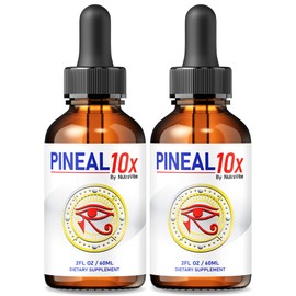 (2 Pack) Pineal 10x Drops – Daily Support Formula with a Clean, Natural Blend to Maintain Restful Evenings, Balanced Rhythms & Relaxation | Easy-to-Use Pineal10x for Nighttime Wellness (60 Servings)