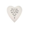 East of India Heart Coaster 'When it rains'