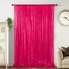 ShinyBeauty Sequin Backdrop 125x215cm Fuchsia Backdrop Decoration 1 Panel Hot