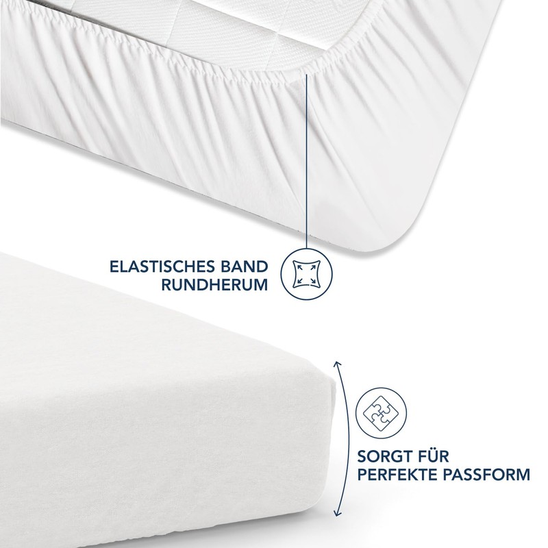 Dreamzie - Fitted Sheet 180 x 200 cm - 100%