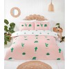 Rapport Home Microfibre Pink Pastel Single Bedding Set - Reversible