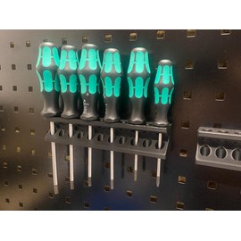Screwdriver Holder for Güde - Gedore - ADB - Kraftwerk Perforated Wall Square Hole 38 mm / 10 mm Perforated Wall Accessories