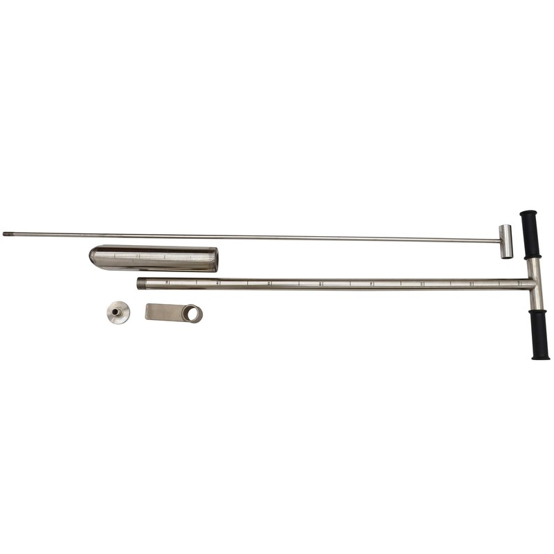 HQHAOTWU Soil Sampler Probe with Foot Pedal 304 Stainless Steel