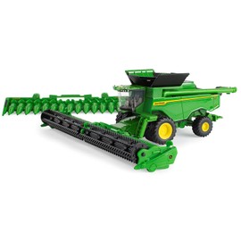 John Deere 1/64 Scale X9 1000 Combine HD50F Draper Head and Folding C16F Corn Head