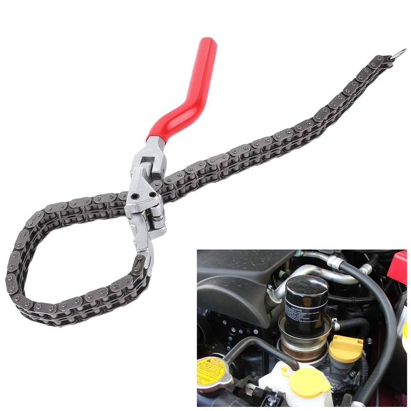 Moofey Chain Wrench, Oil Filter Wrench, 13.8in Oil Filter Removal