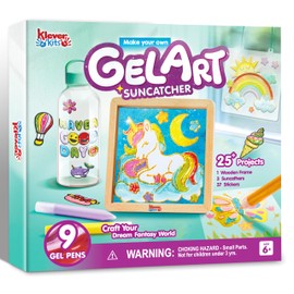 Klever Kits Gel Art Kit Painting Kits with Photo Frame Crafts for Boys Girls, Great Crafts Gift for Kids Birthdays Christmas Ages 6+