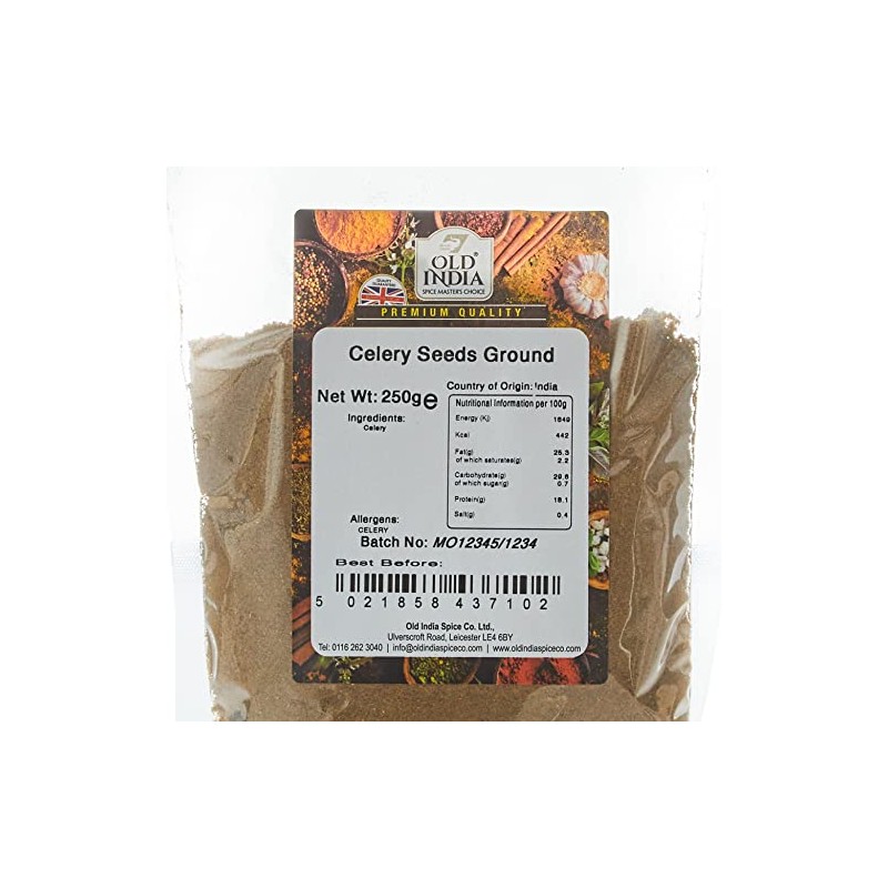 Old India Celery Seeds Ground 250g
