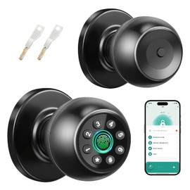 Cerradura Inteligente,Cerradura Electrnica 4 en 1,Control por AppHuella DigitalLlaveProteccin con Contrasea,Cerradura de Seguridad Fcil de Instalar...