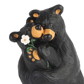 DEMDACO Bearfoots by Jeff Fleming Summer Love Couple Midnight Black 5 x 3 Resin Stone Collectible Figurine