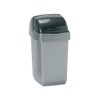 Roll Top Bin Composite Plastic 10 Litres Metallic