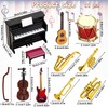 Miniature Accessories, 10 Pieces Dollhouse Mini Musical Instrument Model, Miniature