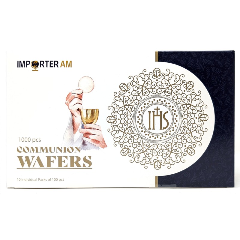 Church Communion Wafers Round 1 3/8", 1000 Count Hosts for
