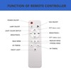 SPARKSOR Plug in Ceiling Fan Light with Remote Control Small
