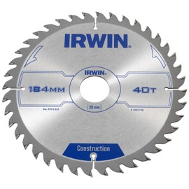 IRWIN IRW1897198 184 x 30mm 40-Teeth Circular Saw Blade with ATB Tooth Grind