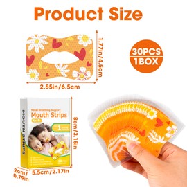 30 Stück Mundpflaster schlafen,Mundband zum Schlafen für weniger Mundatmung und Schnarchen - Sanftes Mundband für besseres Nasenatmen und verbesserten Schlaf