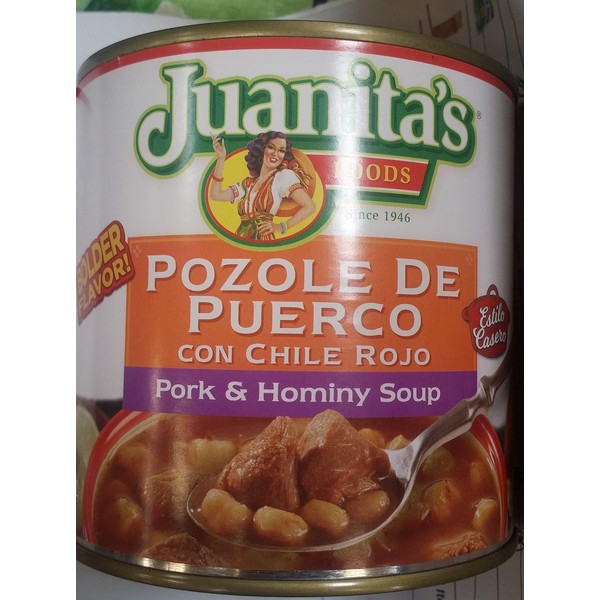 Juanita's Pozole, Pork & Hominy Soup 25 Oz (Pack of 3)