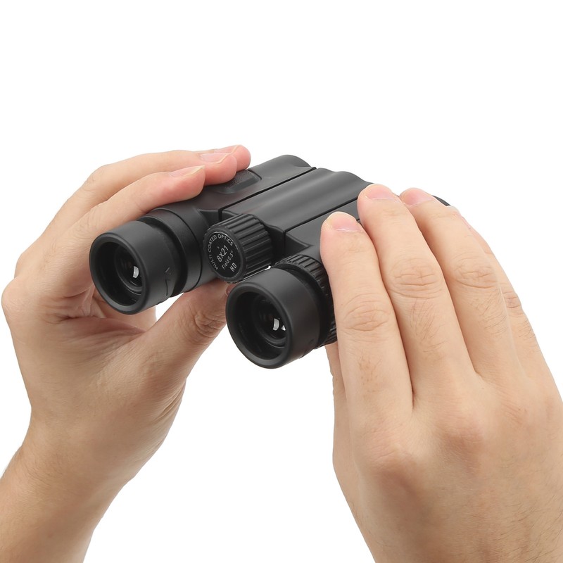 8x21 Pocket Binoculars Folding HD Optical Compact Binoculars for Bird