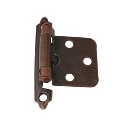 SLKEYS Dark Copper Plated Cabinet Hinge, Contemporary Style, Brown, 25 Pairs - 50 Pieces