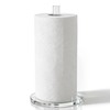 WORHE Paper Towel Holder Countertop Clear Acrylic 5.9" Diameter Thickening