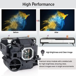 Aimdio NP32LP Projector Replacement Lamp for NEC NP-UM301W NP-UM301X NP-UM301WG NP-UM301Wi NP-UM301XG NP-UM301Xi UM301WG UM301W UM301X UM301Wi UM301XG UM301Xi Projector Lamp