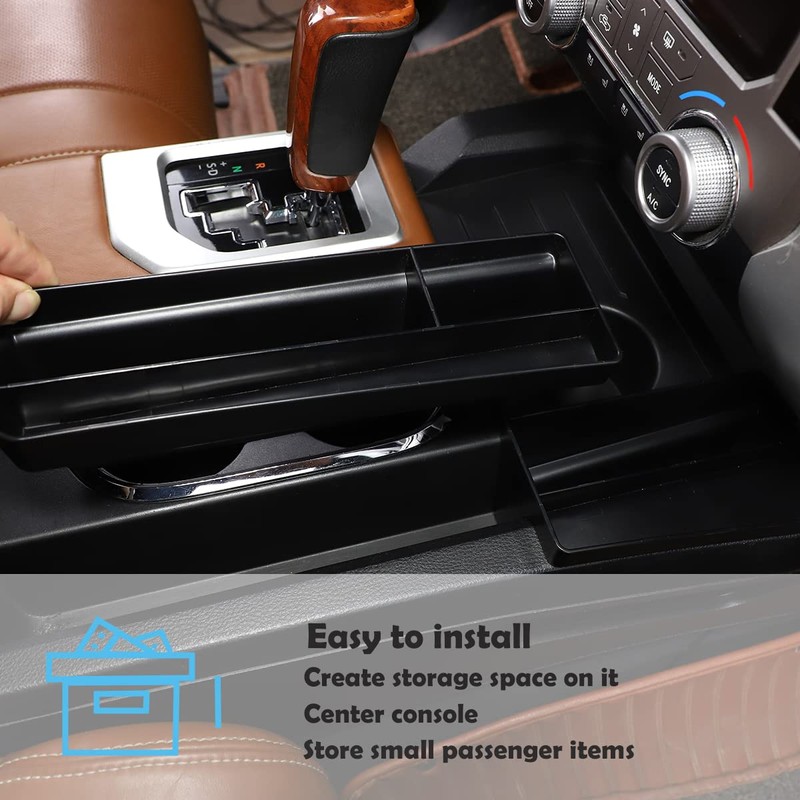 CHEAYAR for Toyota Tundra 2014-2021, Gear Shift Console Side Tray
