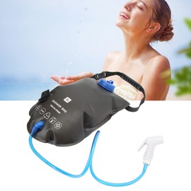BuyWeek Camping Shower Bag, 5L Portable Outdoor Shower Bag, Bath Bag with Shower Head for Camping, Travel, Hiking