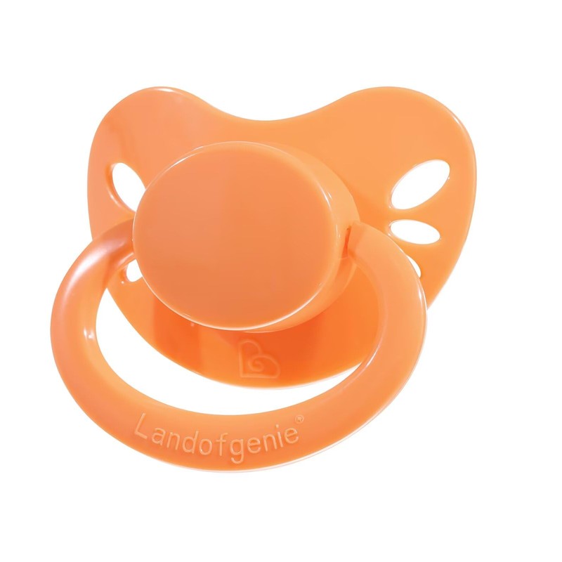 Landofgenie Adult Size Dummy Large Teat Shield Dummy Orange
