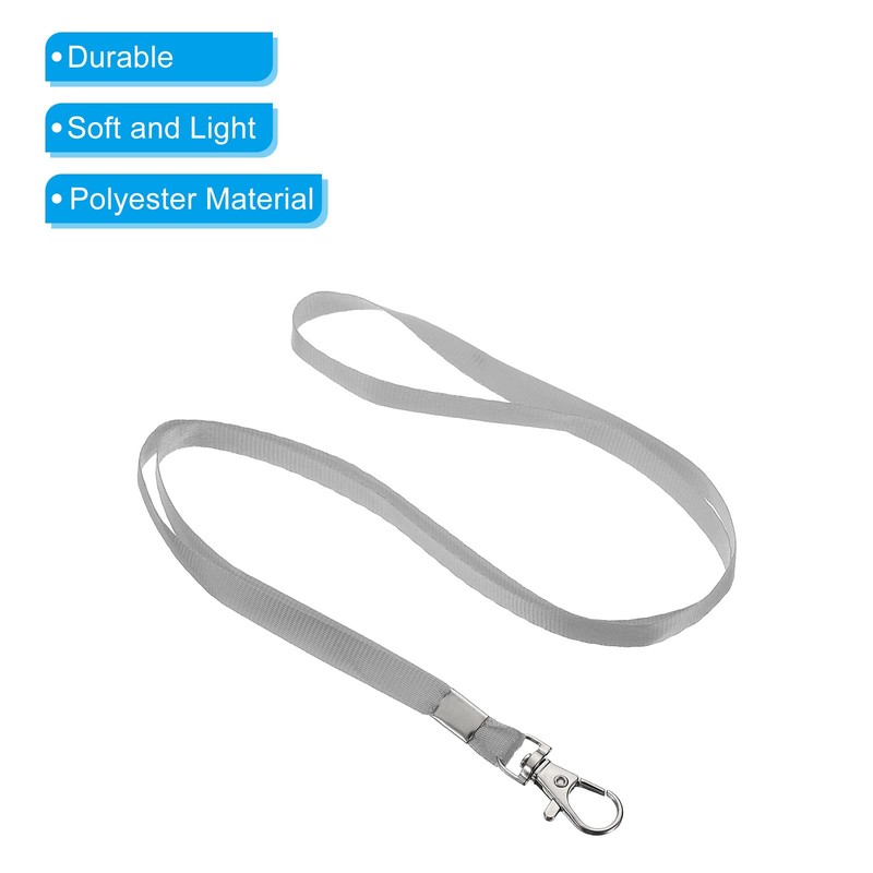PATIKIL 17" Neck Lanyards, 5 Pack 0.4" Width Flat Strap