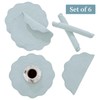 BALAPET Quilted Placemats Set of 6, 100% Cotton 14" Table